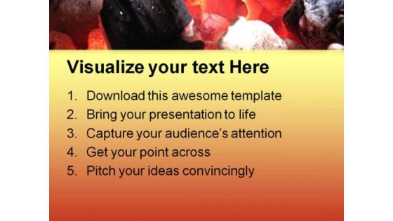 Burning Ambers Metaphor PowerPoint Templates And PowerPoint Backgrounds 1011
