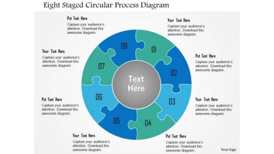 Busines Diagram Eight Staged Circular Process Diagram Presentation Template Busines Diagram Eight Staged Circular Process Diagram Presentation Template