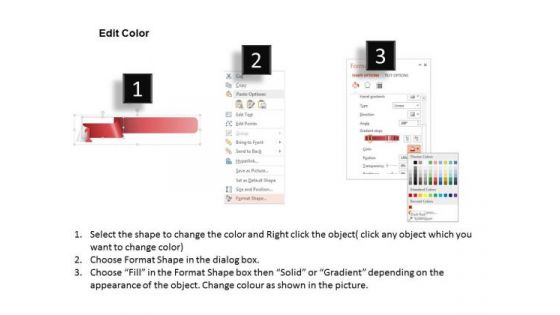 Busines Diagram Multicolored Tags For Process Diagram Presentation Template