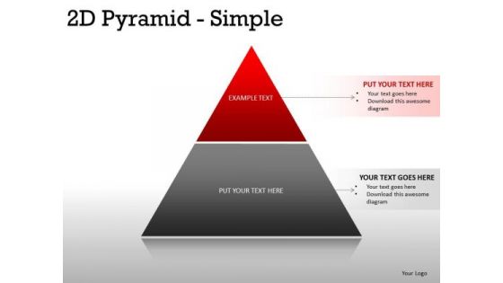 Business 2d Pyramid Simple PowerPoint Slides And Ppt Diagram Templates