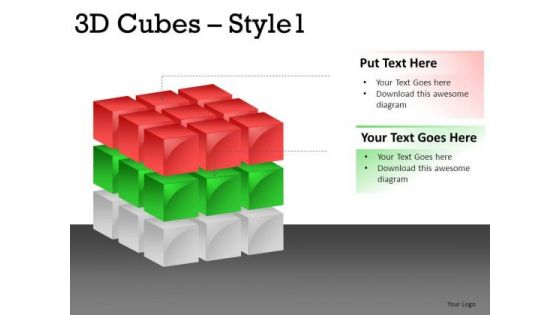 Business 3d Cube 1 PowerPoint Slides And Ppt Diagram Templates