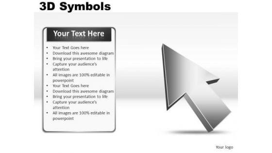 Business 3d Symbols PowerPoint Slides And Ppt Diagrams Templates