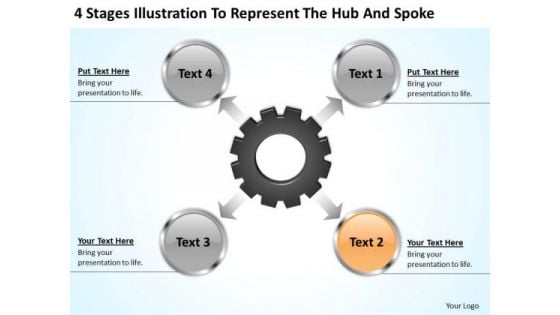 Business Activity Diagram Illustration To Represent The Hub And Spoke Ppt PowerPoint Slides