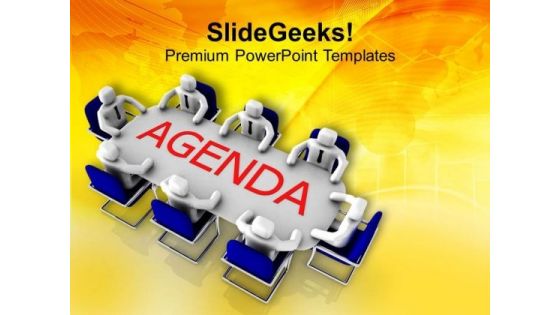 Business Agenda On Various Topics PowerPoint Templates Ppt Backgrounds For Slides 0413