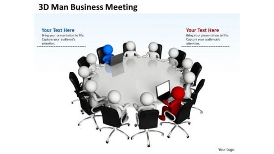 Business Analysis Diagrams 3d Men PowerPoint Presentations Meeting Slides