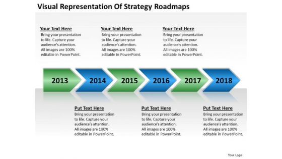Business Analysis Diagrams Visual Representation Of Strategy Roadmaps PowerPoint Templates