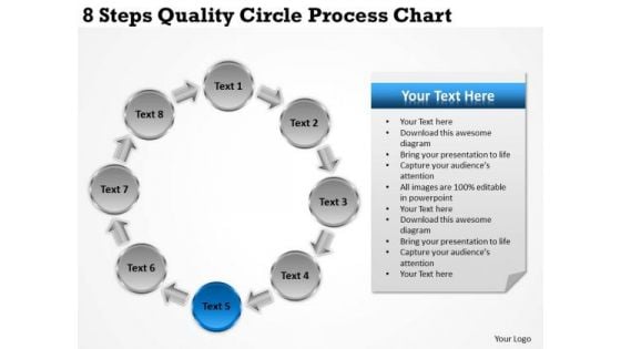 Business And Strategy 8 Steps Quality Circle Process Chart Ppt Development