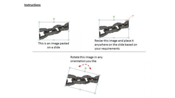 Business And Strategy Chain Links Representing Unity Strength Icons Images