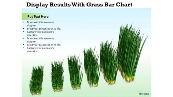Business And Strategy Display Results With Grass Bar Chart Images