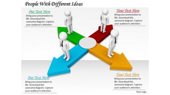 Business And Strategy People With Different Ideas Adaptable Concepts