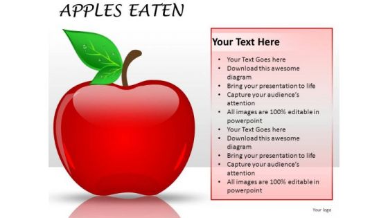 Business Apples Eaten PowerPoint Slides And Ppt Diagrams Templates