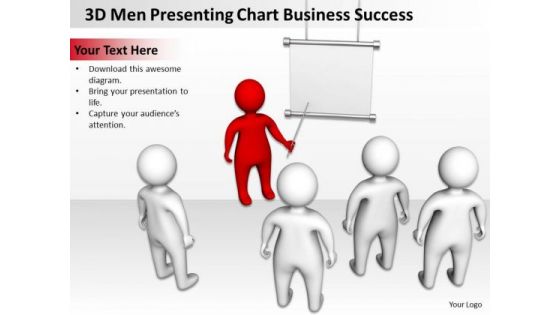 Business Architecture Diagram 3d Men Presenting Chart Success PowerPoint Templates