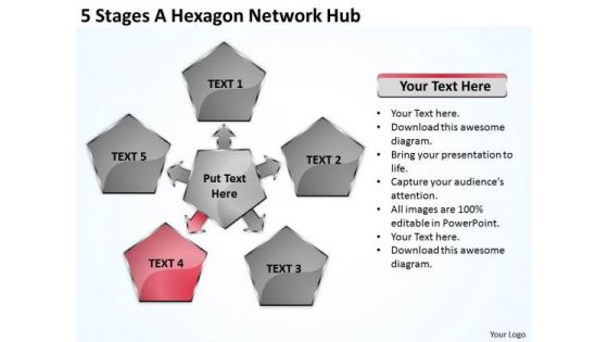 Business Architecture Diagram Network Hub Ppt PowerPoint Templates Backgrounds For Slides