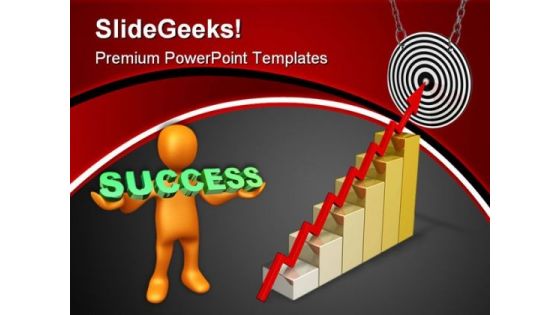 Business Arrow On Target Success PowerPoint Themes And PowerPoint Slides 0811