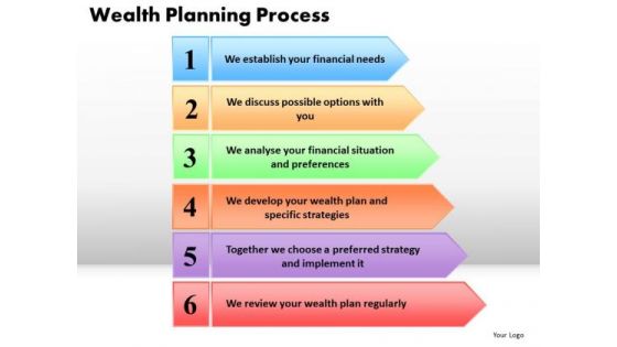 Business Arrows PowerPoint Templates Marketing Wealth Planning Process Ppt Slides
