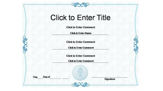 Business Award Certificate PowerPoint Templates Business Award Certificate PowerPoint Templates