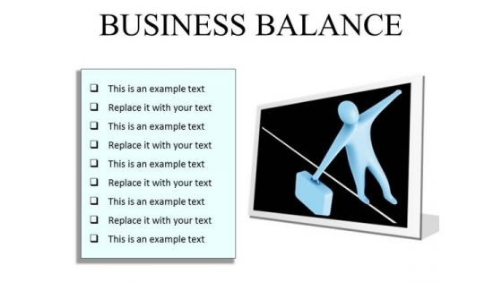 Business Balance Success PowerPoint Presentation Slides F