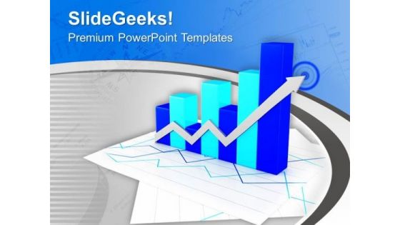 Business Bar Graph For Growth Rate PowerPoint Templates Ppt Backgrounds For Slides 0613