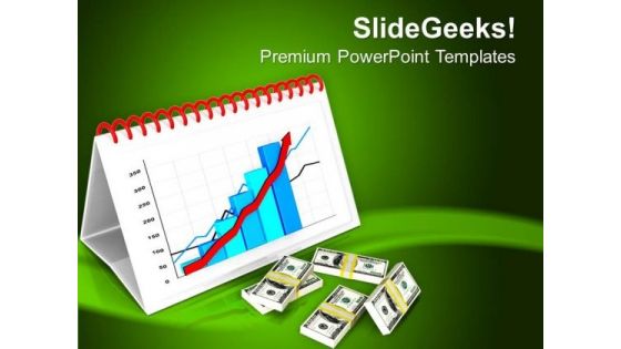 Business Bar Graph Monthly Target PowerPoint Templates Ppt Backgrounds For Slides 0513