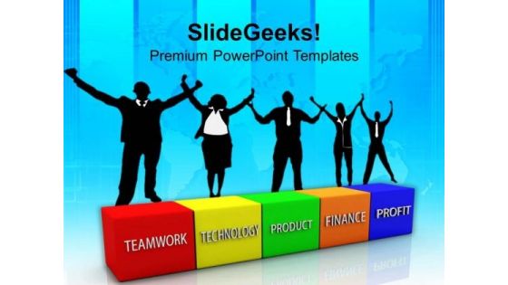 Business Blocks Concept Teamwork PowerPoint Templates And PowerPoint Themes 1012