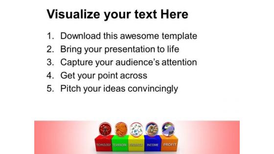Business Blocks Customer Shape PowerPoint Templates And PowerPoint Themes 0812