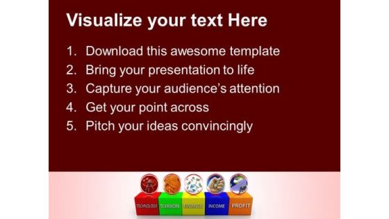 Business Blocks Customer Shape PowerPoint Templates And PowerPoint Themes 0812