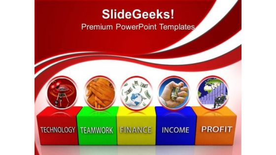 Business Blocks Customer Shape PowerPoint Templates And PowerPoint Themes 0812