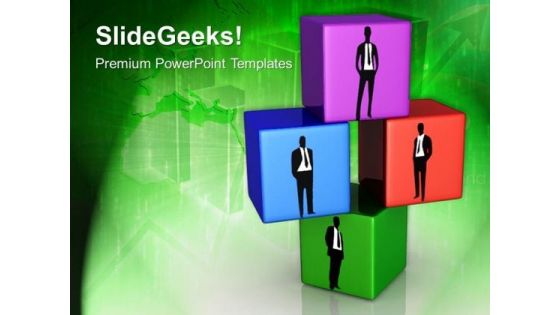Business Blocks Leadership PowerPoint Templates And PowerPoint Themes 0612