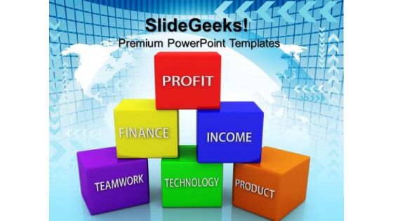 Business Blocks Pyramid Success Shapes PowerPoint Templates And PowerPoint Themes 0712