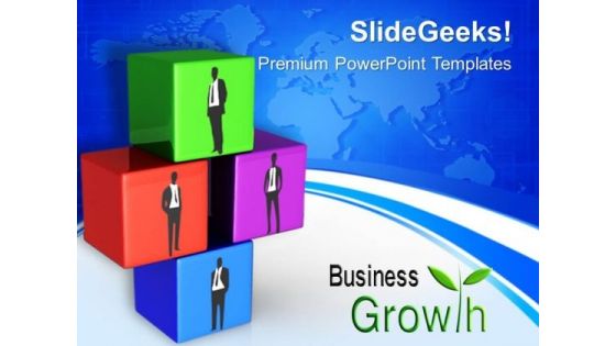 Business Blocks Shapes PowerPoint Templates And PowerPoint Themes 0612