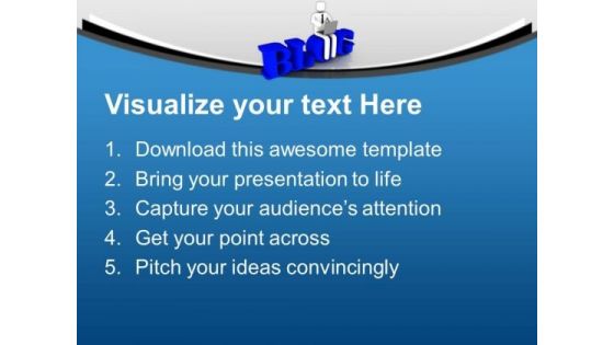 Business Blogging PowerPoint Templates Ppt Backgrounds For Slides 0613