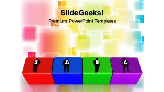 Business Building Blocks Teamwork PowerPoint Templates And PowerPoint Themes 0712