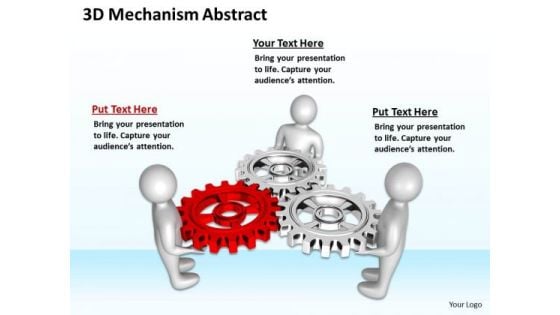 Business Case Diagram 3d Mechanism Abstract PowerPoint Templates Ppt Backgrounds For Slides