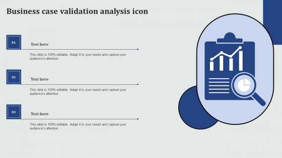 Business Case Validation Analysis Icon Graphics Pdf