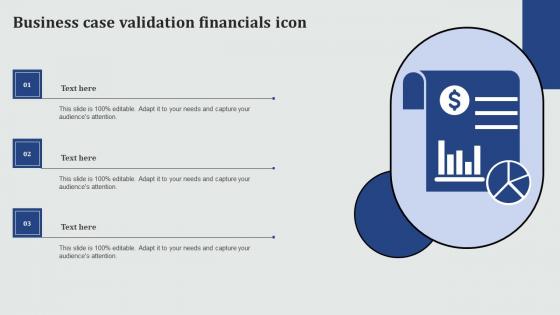 Business Case Validation Financials Icon Topics Pdf