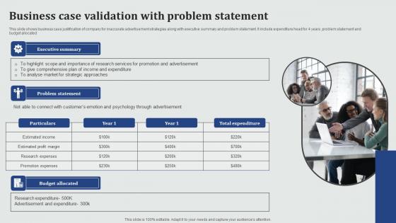 Business Case Validation With Problem Statement Guidelines Pdf