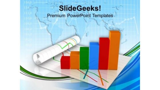 Business Chart And Growing Graph PowerPoint Templates Ppt Backgrounds For Slides 0413