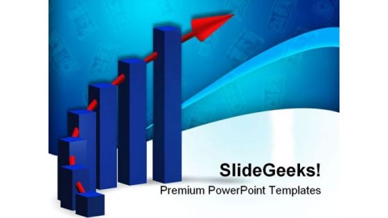 Business Chart Finance PowerPoint Backgrounds And Templates 0111