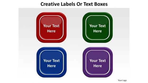 Business Chart PowerPoint Templates Business Creative Labels Or Text Boxes Ppt Slides