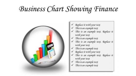 Business Chart Showing Finance PowerPoint Presentation Slides C
