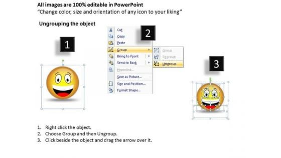 Business Charts PowerPoint Templates 3d Illustration Of Surprised Emoticon Picture Sales