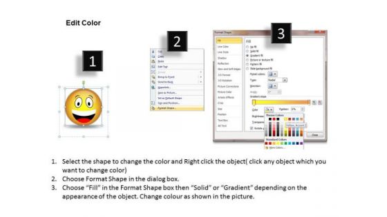 Business Charts PowerPoint Templates 3d Illustration Of Surprised Emoticon Picture Sales