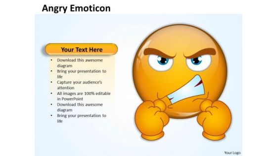 Business Charts PowerPoint Templates An Illustration Of Angry Emotion Sales