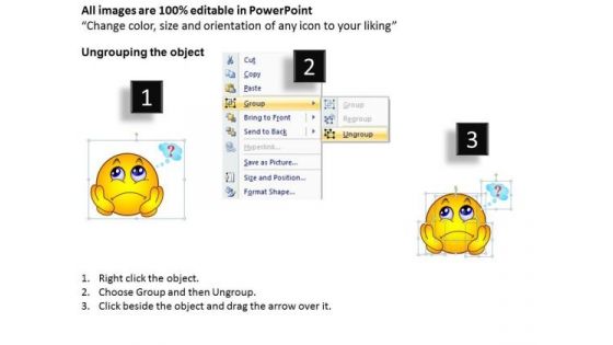 Business Charts PowerPoint Templates Bored Emoticon Illustration Picture Sales