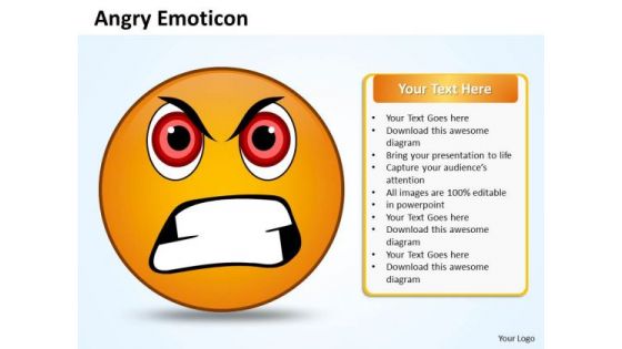Business Charts PowerPoint Templates Design Of An Emoticon Showing Angry Face Sales