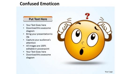 Business Charts PowerPoint Templates Design Of Confused Emoticon Sales