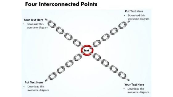 Business Charts PowerPoint Templates Four Interconnected Points Editable Sales Business Charts PowerPoint Templates Four Interconnected Points Editable Sales