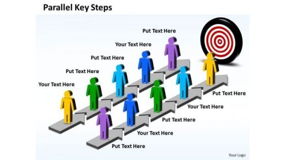 Business Charts PowerPoint Templates Parallel Key Steps Plan