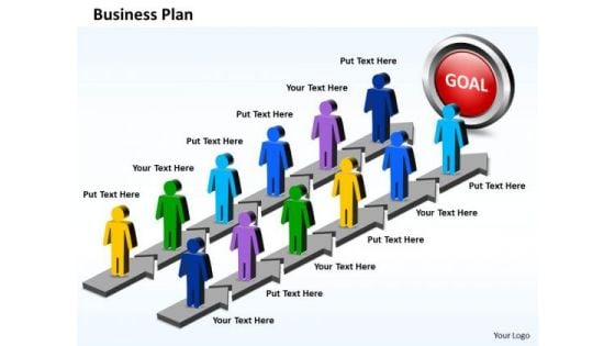 Business Charts PowerPoint Templates Parallel Steps Plan For Achieving Results