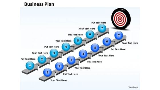 Business Charts PowerPoint Templates Parallel Steps Plan Format